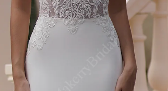
                      
                        Elegant Beaded Lace Satin Mermaid Wedding Dress
                      
                    