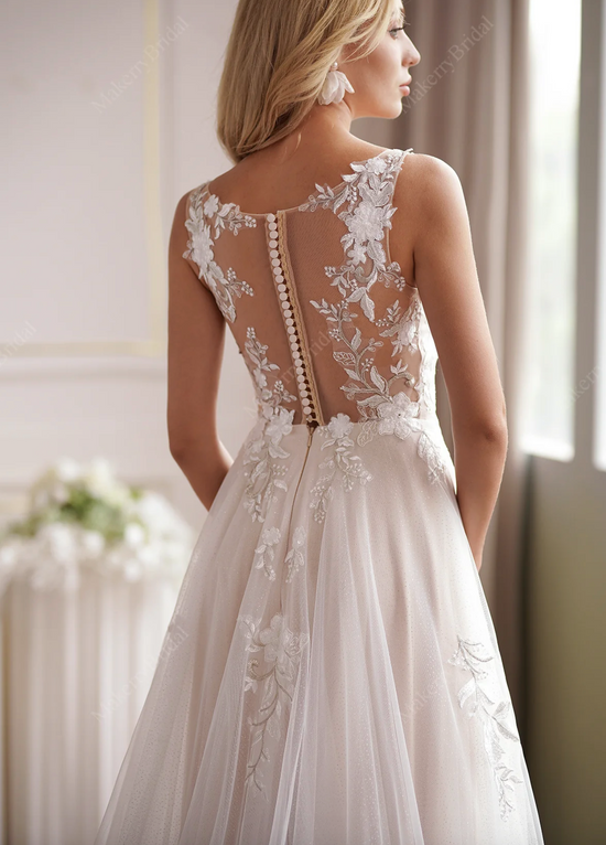 Enchanting Elegance: The Rise of Dreamy Illusion Necklines for a  Breathtaking Bridal Look!