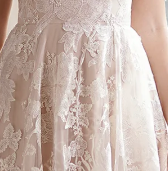 
                      
                        Dreamy Floral A-Line Wedding Dress With Lace
                      
                    