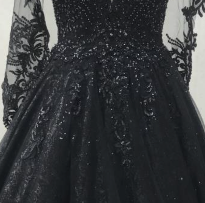 Black Long Ball Gown Strapless Mesh Cape Quinceanera Dress for $896.99 –  The Dress Outlet