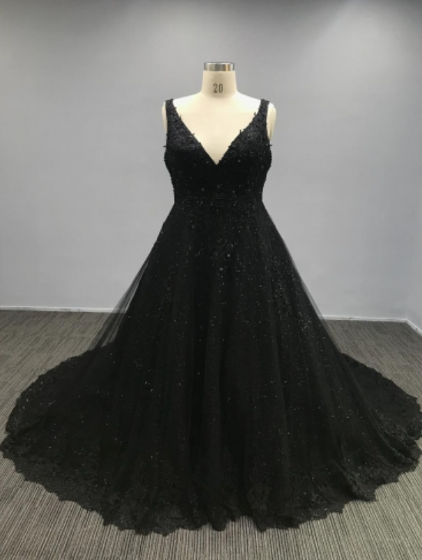 
                      
                        Plus Size Beaded Sequined Bridal A Line Ball Gown
                      
                    