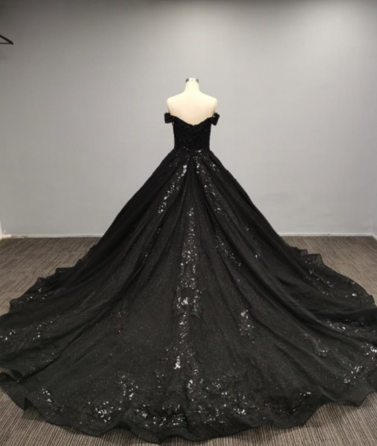 Belle of the Ball Black Wedding Bridal Ball Gown