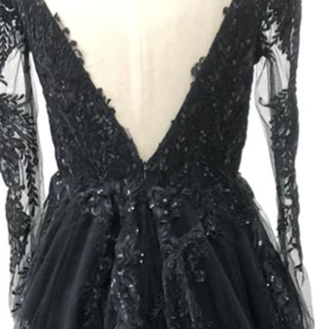 
                      
                        Illusion Black Lace A Line Wedding Bridal with Train
                      
                    