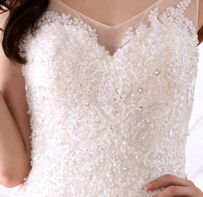 
                      
                        Open Back Lace Tulle A Line Wedding Day Bridal Gown
                      
                    