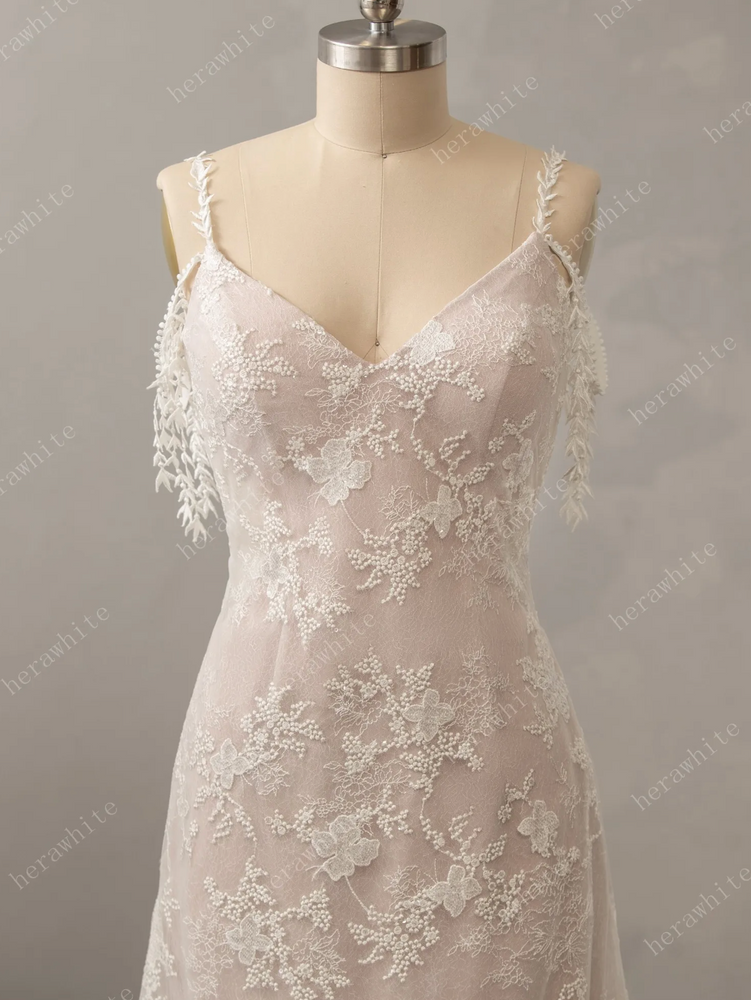 
                      
                        Boho Lace Fit and Flare Dress with Off The Shoulder Straps
                      
                    