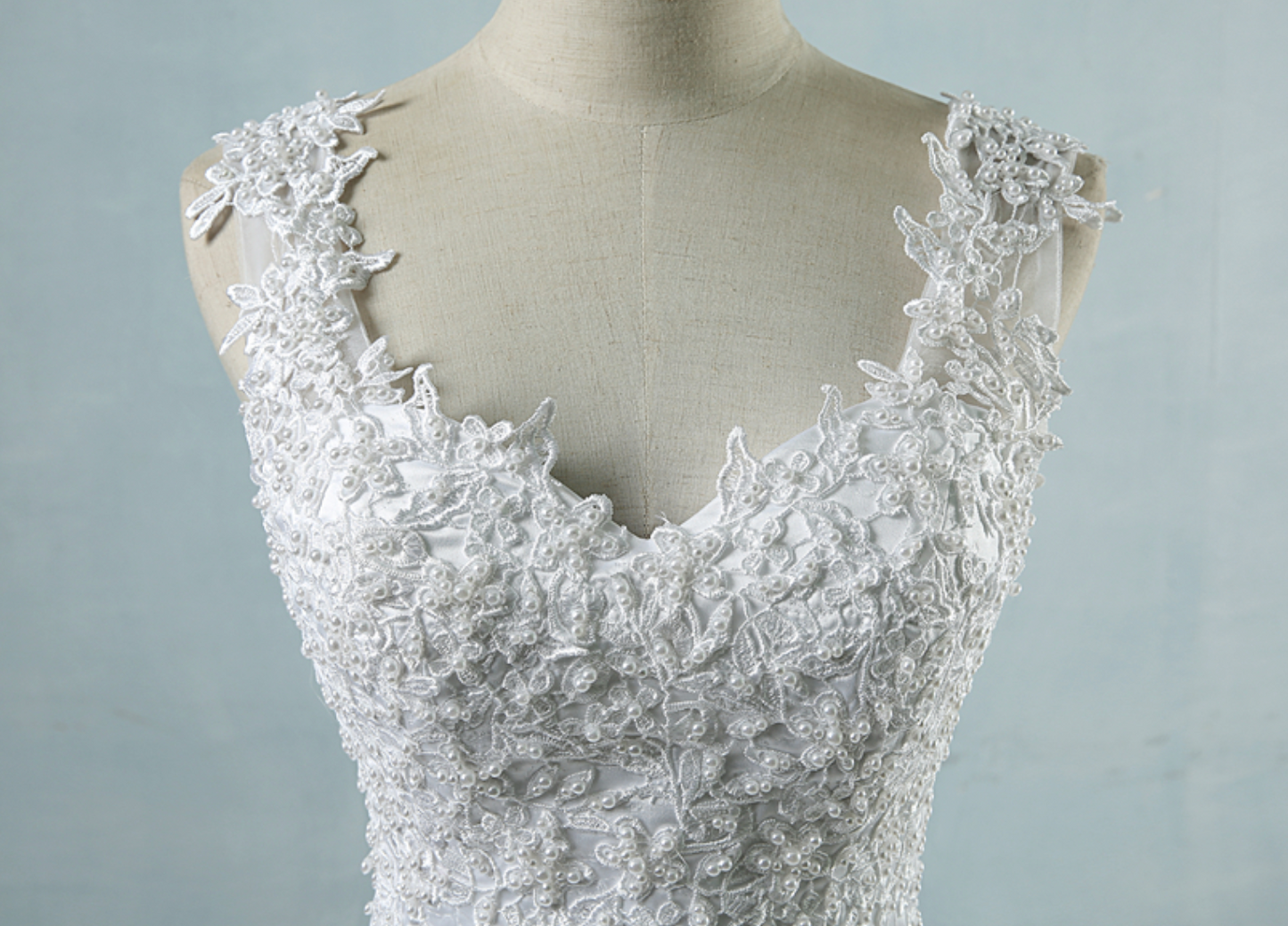 Tulle Wedding Dress with Pearls and Lace Appliques - TulleLux Bridal Crowns &  Accessories 