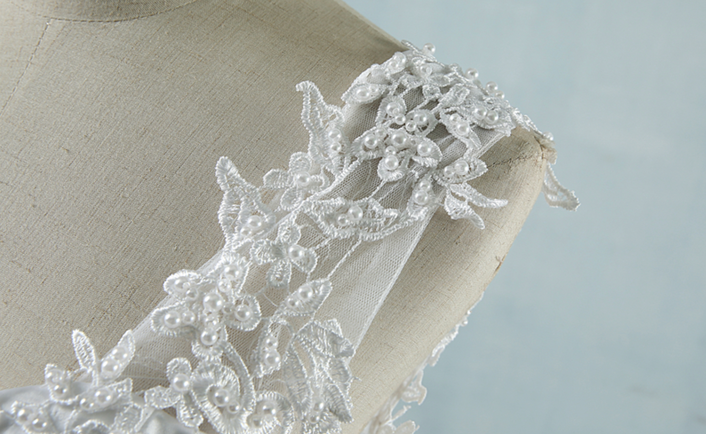 Tulle Wedding Dress with Pearls and Lace Appliques - TulleLux Bridal Crowns &  Accessories 