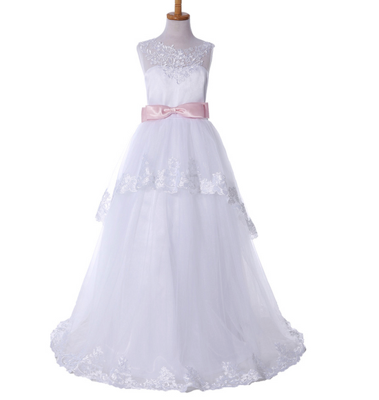 Princess Flower Girl Dress Wedding Birthday Party Dresses For Girls - TulleLux Bridal Crowns &  Accessories 
