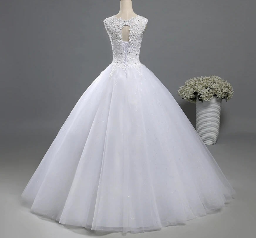 Lace Tulle Wedding Dress with Beaded Lace Bodice, Plus Sizes Available - TulleLux Bridal Crowns &  Accessories 