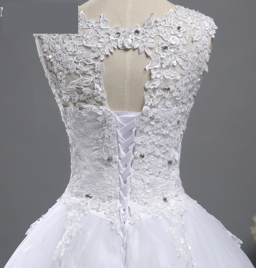 Lace Tulle Wedding Dress with Beaded Lace Bodice, Plus Sizes Available - TulleLux Bridal Crowns &  Accessories 