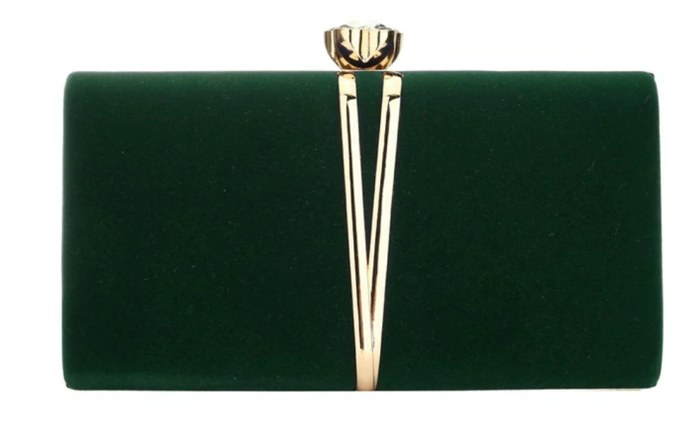 Luxurious Black Evening Clutch Bag Comes in 4 Elegant Colors - TulleLux Bridal Crowns &  Accessories 