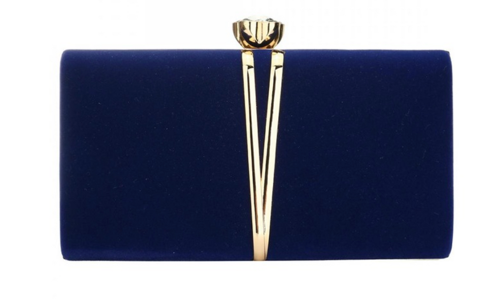 
                      
                        Luxurious Black Evening Clutch Bag Comes in 4 Elegant Colors - TulleLux Bridal Crowns &  Accessories 
                      
                    