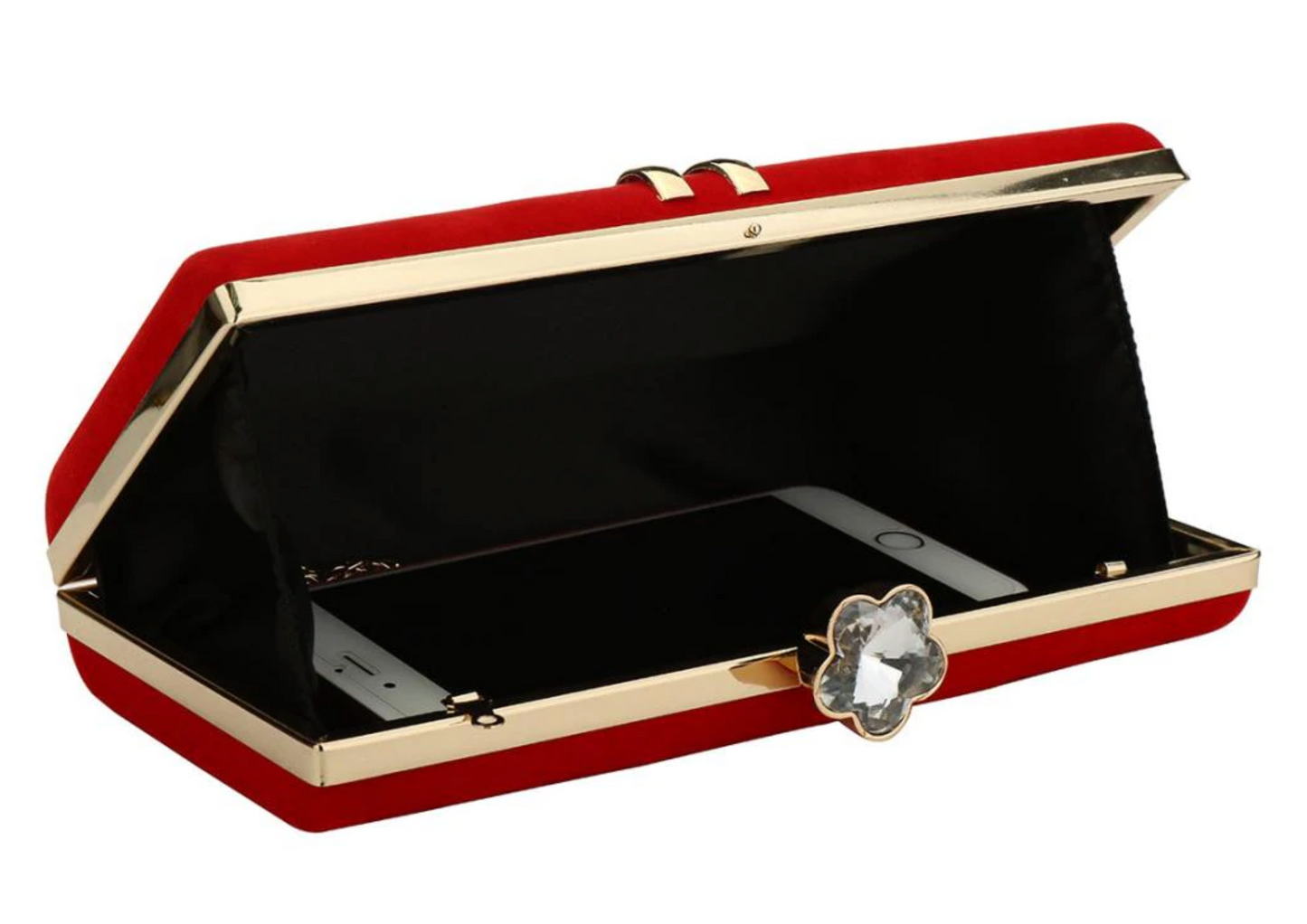 Luxurious Black Evening Clutch Bag Comes in 4 Elegant Colors - TulleLux Bridal Crowns &  Accessories 