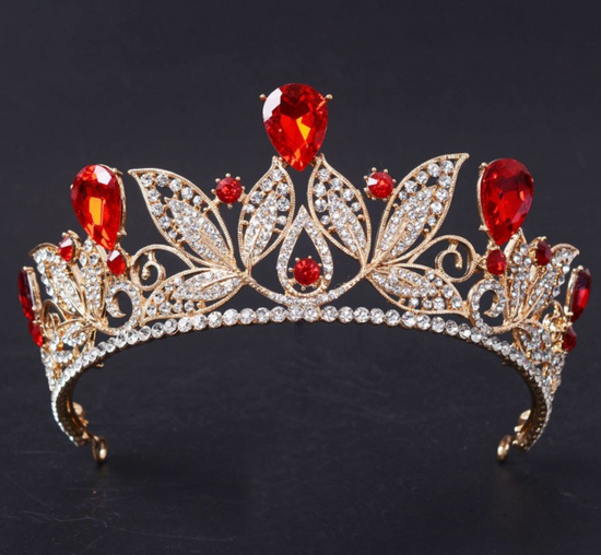 Vintage Princess Rhinestone Bridal Tiara Wedding  Crown - TulleLux Bridal Crowns &  Accessories 