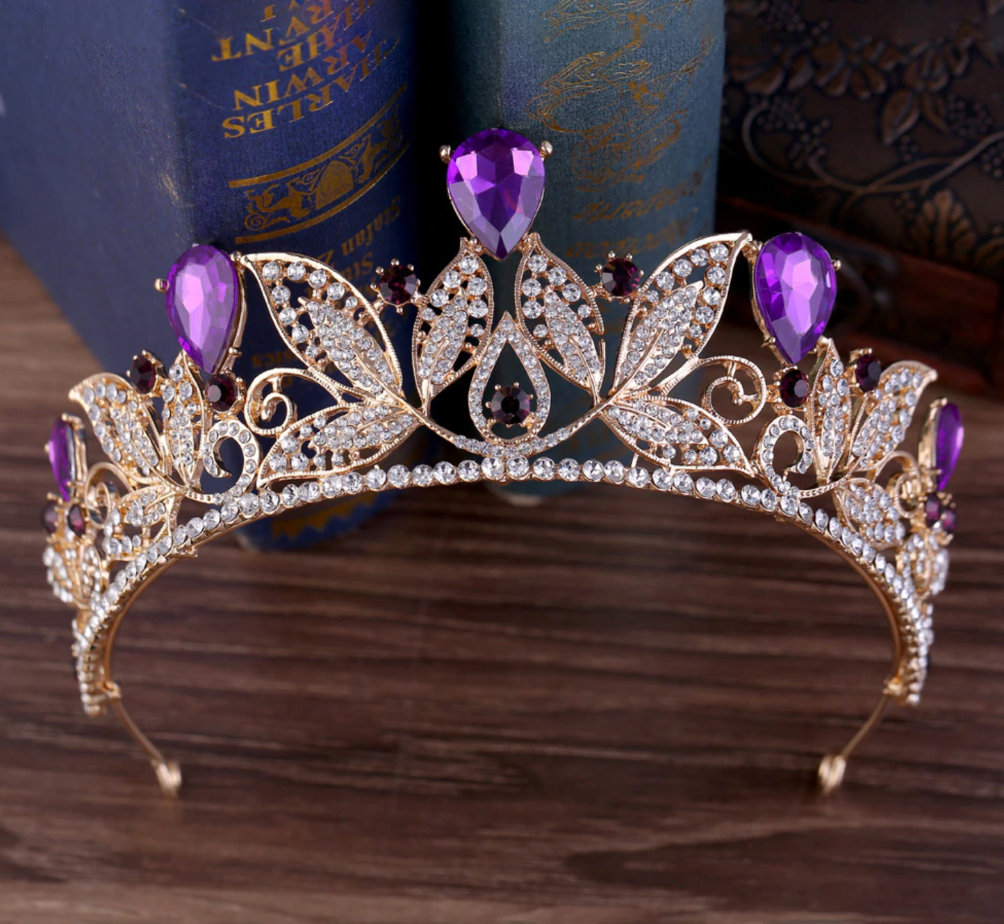 Vintage Princess Rhinestone Bridal Tiara Wedding  Crown - TulleLux Bridal Crowns &  Accessories 