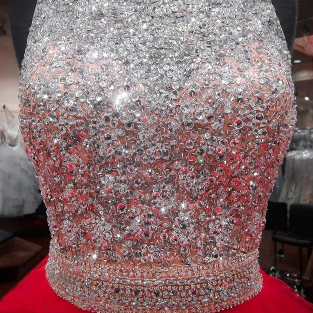 
                      
                        Crystals Quinceañera Dress Ball Gown Ruffled Sequin  Sweet 16 Dress - TulleLux Bridal Crowns &  Accessories 
                      
                    