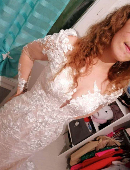 
                      
                        Backless Lace Mermaid Wedding Gown
                      
                    