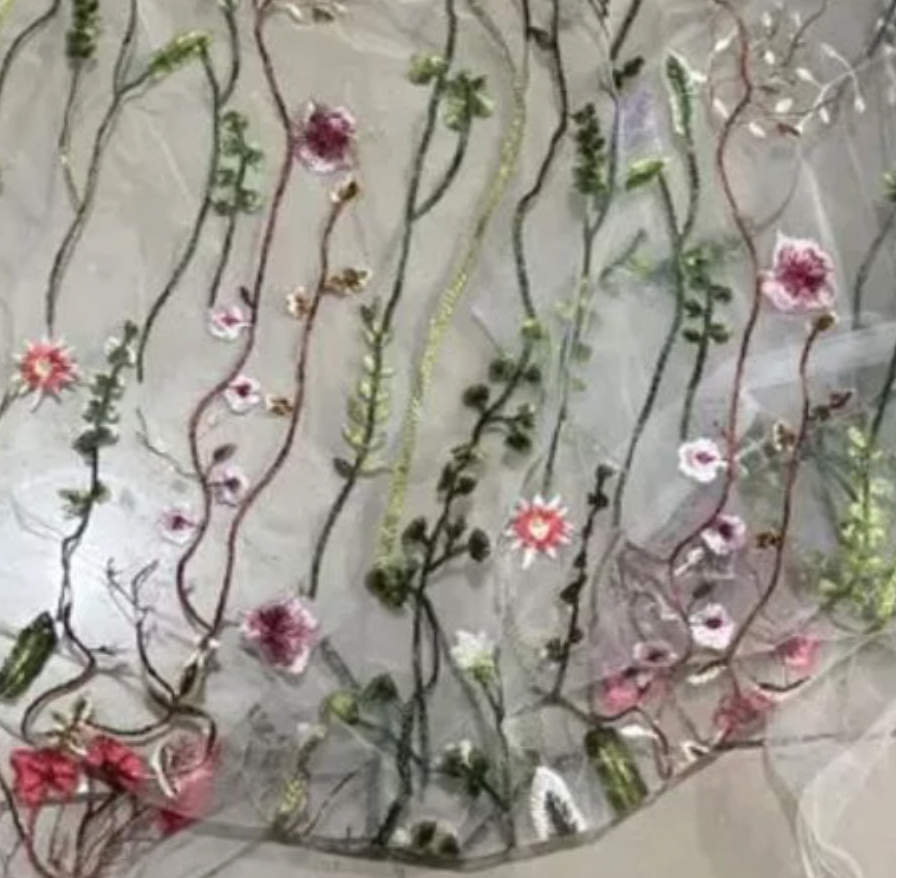 
                      
                        Bridal Colorful Flower Lace Veil Boho Floral Embroidery Face Covering Wedding Veil
                      
                    