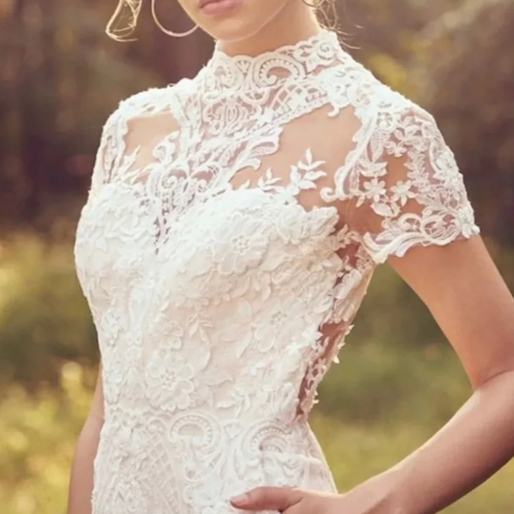 
                      
                        Satin and Lace Wedding Day Pants Suit
                      
                    