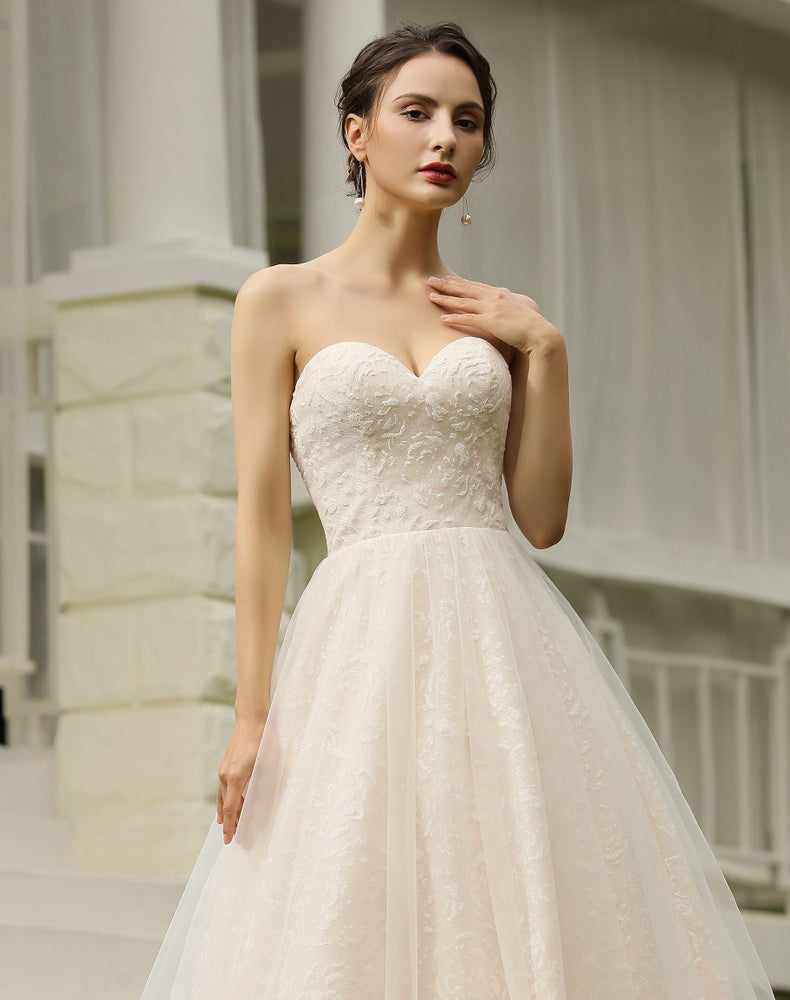 
                      
                        Sequins Princess Lace Wedding Dress
                      
                    