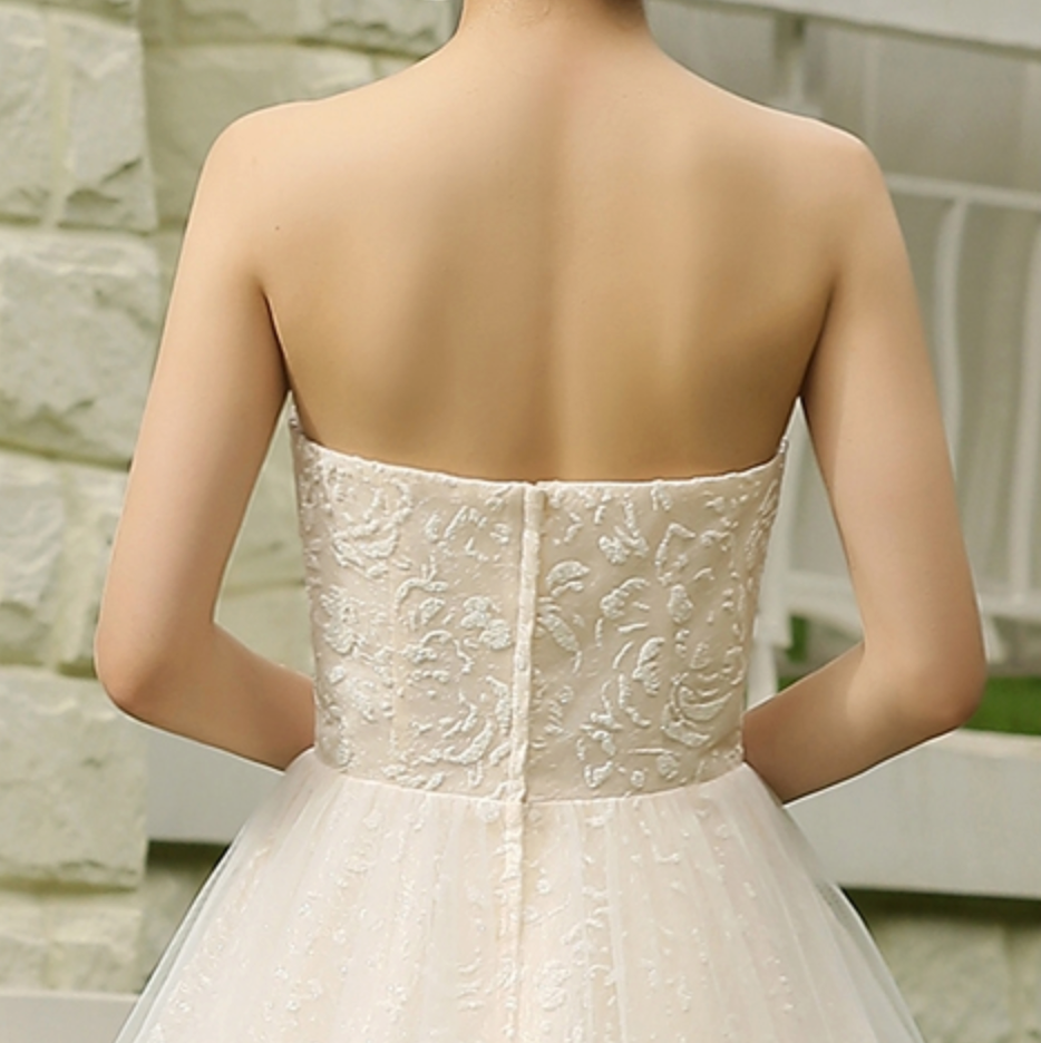 Sequins Princess Lace Wedding Dress