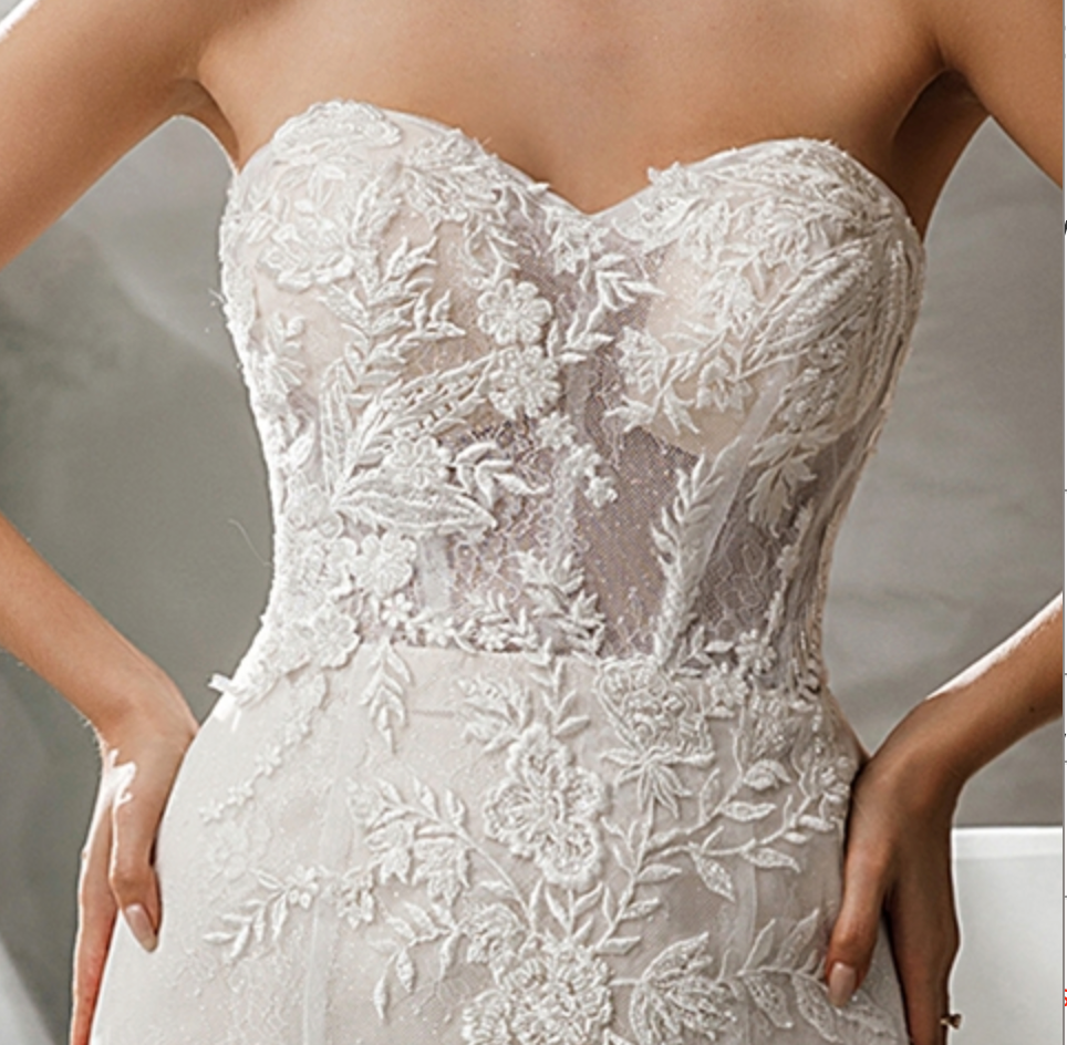 
                      
                        Romantic Sweetheart Neckline Bridal Gown With Illusion Bodice
                      
                    