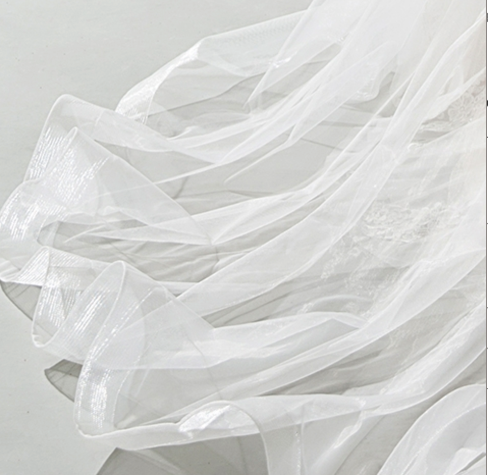 
                      
                        Geometric Lace Fit and Flare Bridal Gown With Sheer Train
                      
                    