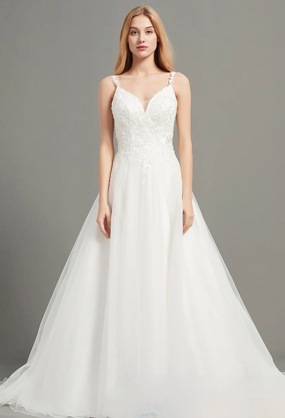 Sweetheart Bridal Wedding Gown With Low Back