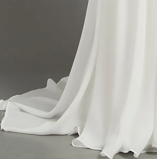 Illusion Bateau Neck A-Line Wedding Dress
