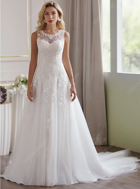 Platinum color top wedding dresses