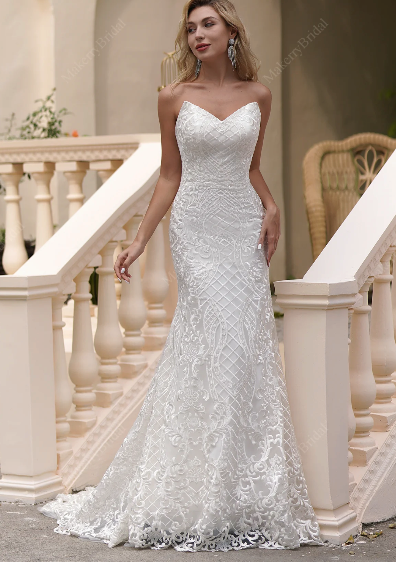 Spaghetti Strap Sweetheart Neckline Fit And Flare Wedding Dress – TulleLux  Bridal Crowns & Accessories
