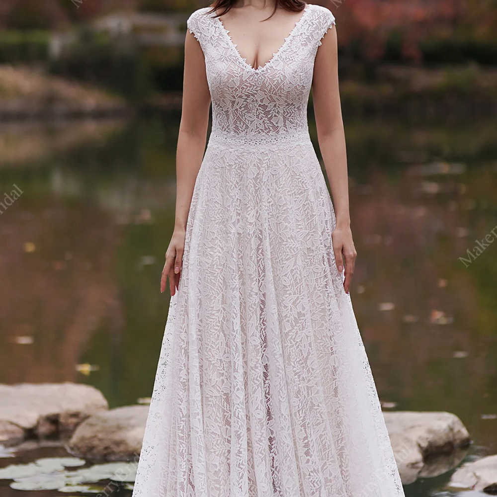 
                      
                        Romantic Pink  Beach A-Line Wedding Dress
                      
                    