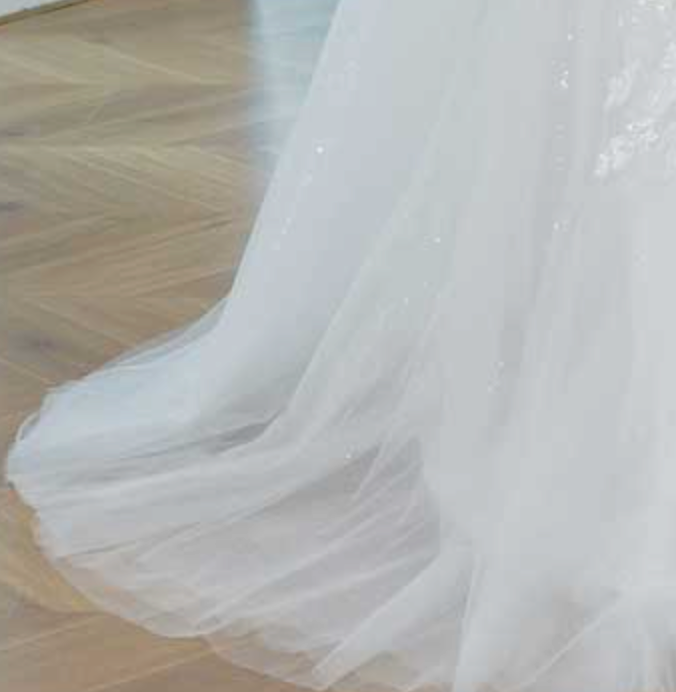 Light Tulle Boho Chic Style Wedding Dress