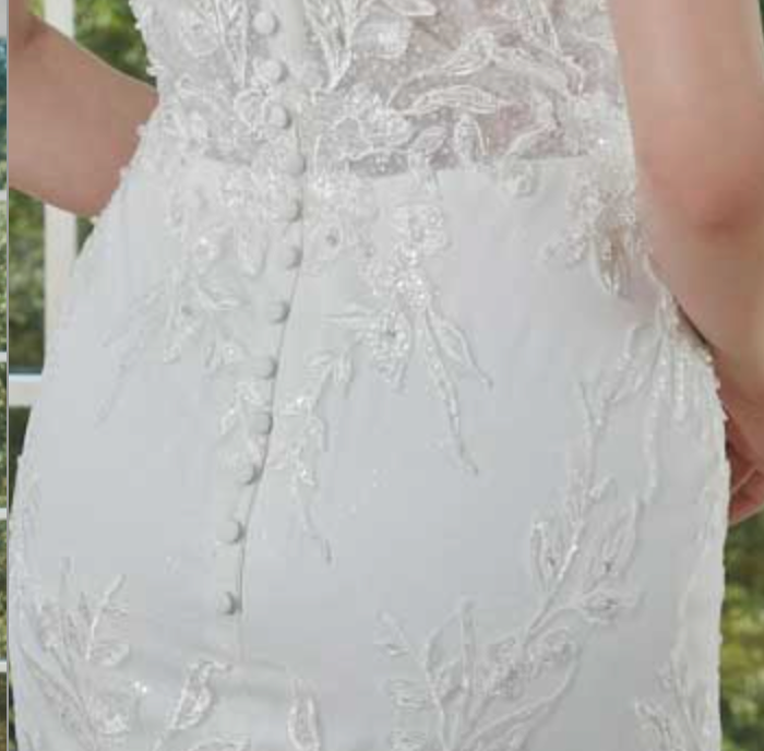 
                      
                        Tulle Lace Trumpet Bridal Gown with Button Back
                      
                    