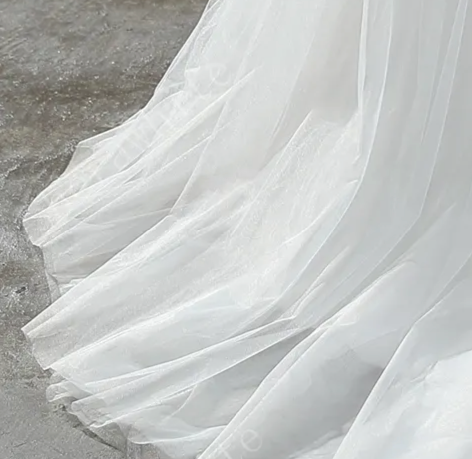 Load image into Gallery viewer, Illusion Bateau Neckline Beaded Mermaid Wedding Dress
