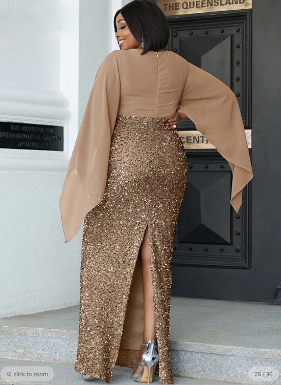 Golden Sequin Glitter One Shoulder Gold Sequin Party Dress For Women  Elegant, Slim, And Sexy From Luolinko, $27.96 | DHgate.Com