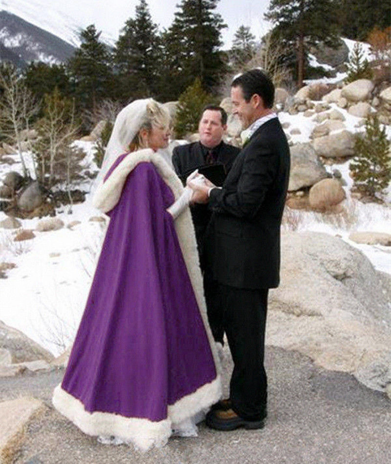 
                      
                        Faux Fur Bridal Wedding Cloak Hooded Coat Jacket Muff Hand Warmer
                      
                    
