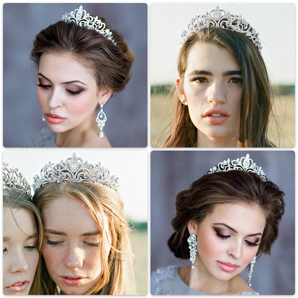 
                      
                        Girls Crystal Crown Tiara with Comb Headband for Girls Birthday Party
                      
                    