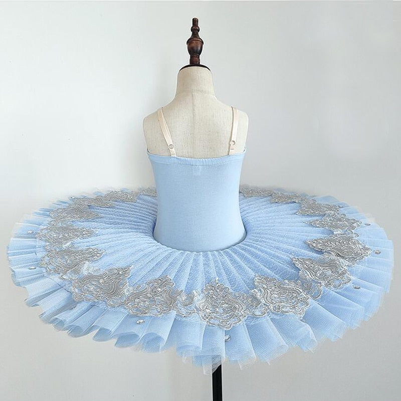
                      
                        Girls Sequin Ballerina Pancake Tutu Dress Dance Costume
                      
                    