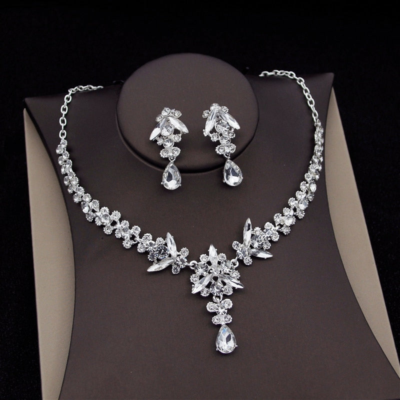 Royal Queen  Jewelry Sets Necklace Earrings