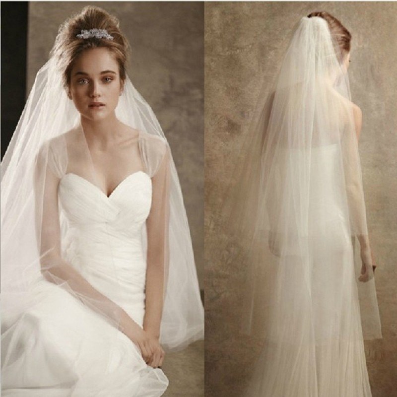 Soft Tulle Bridal Wedding Veil with Comb - TulleLux Bridal Crowns &  Accessories 