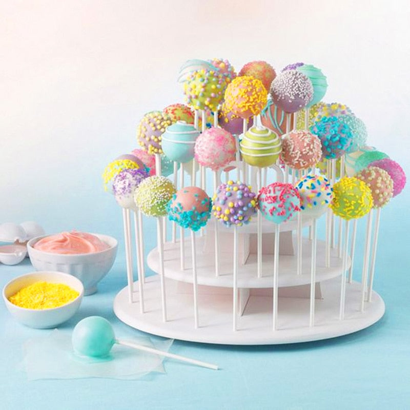 2 tier Candy theme Cake with 3D fondant lollipops | Butterfly Bakeshop |  Flickr