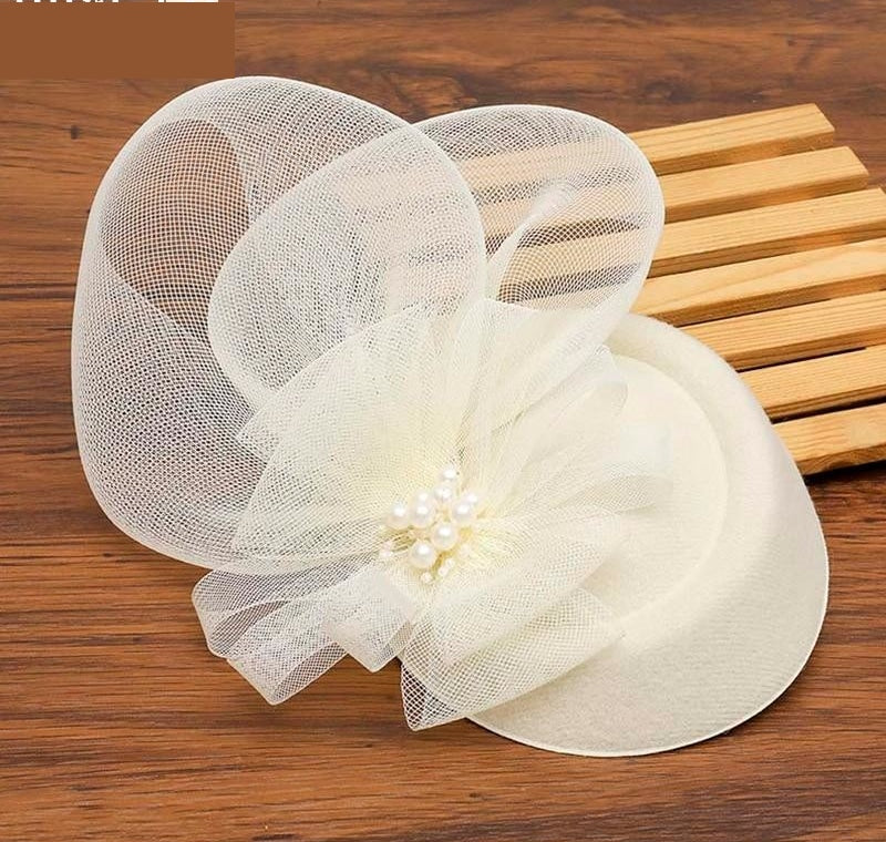 Chic Fascinator Hat Cocktail Wedding Party Church Headpiece Fashion Headwear Accessories Bride - TulleLux Bridal Crowns &  Accessories 