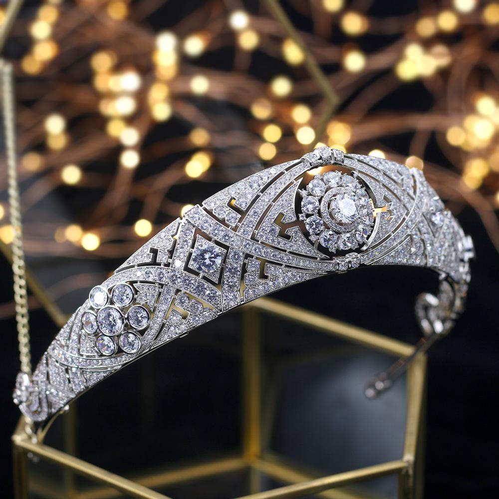 
                      
                        Meghan Markle Zircon Wedding Day Bridal Crown Tiara
                      
                    