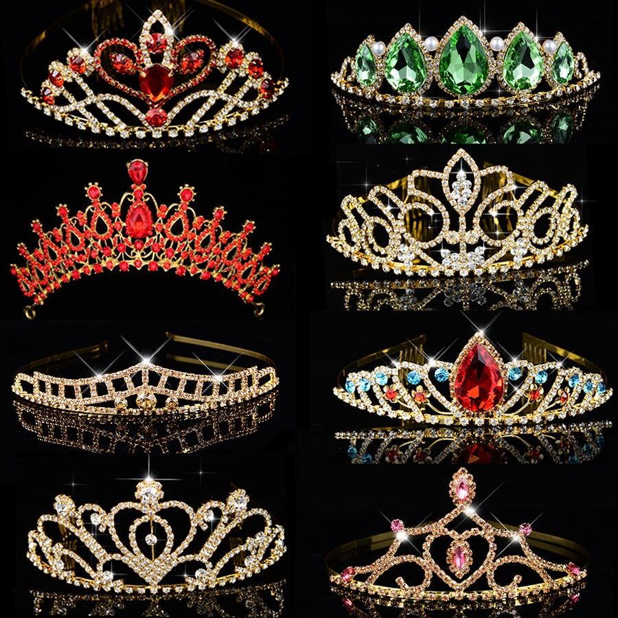 Princess Tiara For Women & Girls  Prom Bridal Birthday Hair Jewelry Accessories - TulleLux Bridal Crowns &  Accessories 