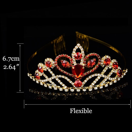 
                      
                        Princess Tiara For Women & Girls  Prom Bridal Birthday Hair Jewelry Accessories - TulleLux Bridal Crowns &  Accessories 
                      
                    