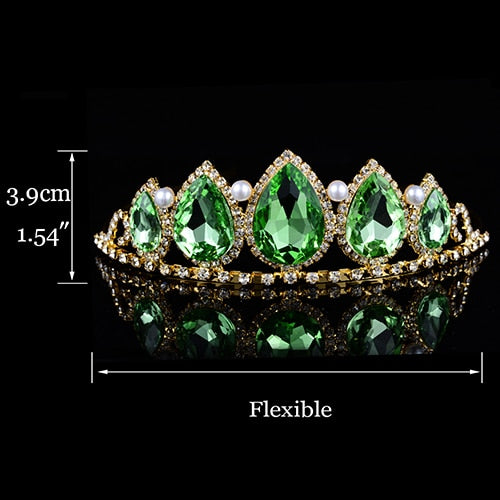 
                      
                        Princess Tiara For Women & Girls  Prom Bridal Birthday Hair Jewelry Accessories - TulleLux Bridal Crowns &  Accessories 
                      
                    