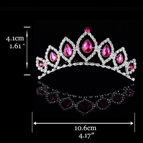 
                      
                        Princess Tiara For Women & Girls  Prom Bridal Birthday Hair Jewelry Accessories - TulleLux Bridal Crowns &  Accessories 
                      
                    