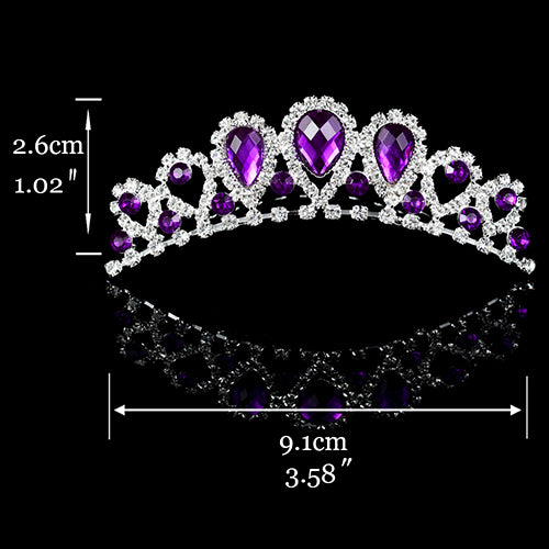 
                      
                        Princess Tiara For Women & Girls  Prom Bridal Birthday Hair Jewelry Accessories - TulleLux Bridal Crowns &  Accessories 
                      
                    