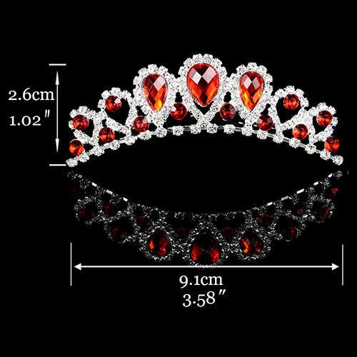 
                      
                        Princess Tiara For Women & Girls  Prom Bridal Birthday Hair Jewelry Accessories - TulleLux Bridal Crowns &  Accessories 
                      
                    